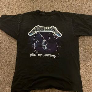 Vintage Metallica Ride the Lightning 1994 Large